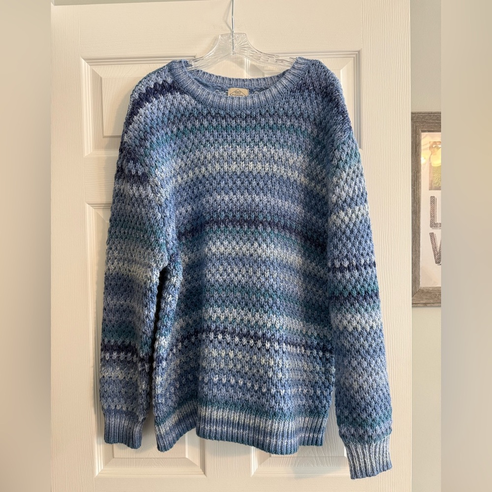 NWT St. John’s Bay Blue Patterned Women's Sweater XXL